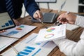 Group business people are having a meeting and planning their business together in the conference room, leaders of startup Royalty Free Stock Photo