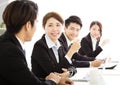 Group of business people having meeting together Royalty Free Stock Photo