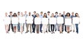 Group of Business People Holding Blank Board Royalty Free Stock Photo