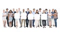 Group of Business People Holding Blank Board Royalty Free Stock Photo