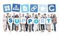 Group Of Business People Holding Support Royalty Free Stock Photo