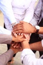 Group of Business People Join the Hand or United Royalty Free Stock Photo