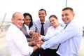 Group of Business People Join the Hand or United Royalty Free Stock Photo