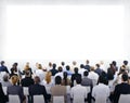 Group Of Business People Looking At The Board Royalty Free Stock Photo