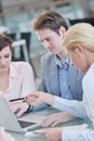 Group of business people at meeting Royalty Free Stock Photo