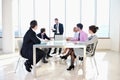 Group of business people at meeting Royalty Free Stock Photo