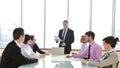 Group of business people at meeting Royalty Free Stock Photo