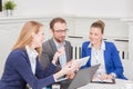 Group of business people meeting around conference table Royalty Free Stock Photo