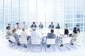 Group of Business People Meeting in the Office Royalty Free Stock Photo