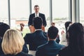 Group of business people meeting in a seminar conference Royalty Free Stock Photo