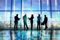 Group of Business People in an Office Building Royalty Free Stock Photo