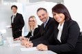 Group of business people at presentation Royalty Free Stock Photo