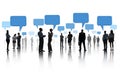 Group of Business People with Social Networking Royalty Free Stock Photo