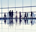 Group Of Business People Standing In A Office Building Royalty Free Stock Photo