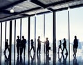 Group Of Business People Standing In A Office Building Royalty Free Stock Photo