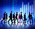 Group of Business People Stock Market Concepts Royalty Free Stock Photo