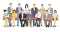 A group of business people together Royalty Free Stock Photo