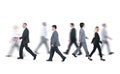 Group of Business People Walking in Different Directions Royalty Free Stock Photo