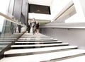 Group of business people walking at stairs Royalty Free Stock Photo