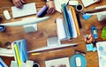 Group of Business People Working Office Desk COncept Royalty Free Stock Photo