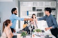 Group of business people working together at modern office Royalty Free Stock Photo