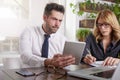 Group of business people working together in the office