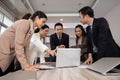 Group of Business Team Having a Brainstorm in a Meeting Royalty Free Stock Photo