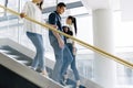 Group of businessman walking and taking stairs Royalty Free Stock Photo