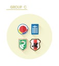Group c with country crests