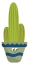 A group of cactuses vector or color illustration