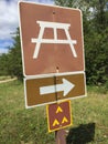 Group Camping and Picnic Area Sign Royalty Free Stock Photo