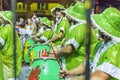 Group of Candombe Drummers at Carnival Parade of Uruguay