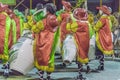 Group of Candombe Drummers at Carnival Parade of Uruguay