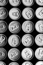 A group of cans background Royalty Free Stock Photo