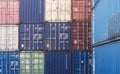 Group Cargo Containers Royalty Free Stock Photo