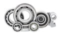 Group cars bearings and rollers (automobile components) for the Royalty Free Stock Photo