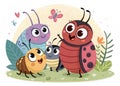 A Group of Cartoon Bugs with Big Eyes ÃÂ¢Ã¢âÂ¬ AI GeneratedA Group of Cartoon Bugs with Big Eyes ÃÂ¢Ã¢âÂ¬ AI Generated Royalty Free Stock Photo