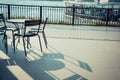 Group of Chair and Table set on balcony besign