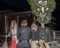 A group of characters from the procession of Perchts in the Austrian Gastein Valley