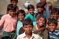 Group of cheerful indian boys posing in front of the camera in I