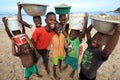 A group of children on the beach in Accra, Ghana