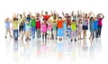 Group of Children Celebrating Friendship Cheerful Concept Royalty Free Stock Photo