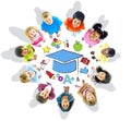 Group of Children Circle and Education Concept