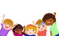 Group of children collection Royalty Free Stock Photo