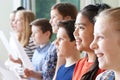 Group Of Children Enjoying Singing Group Royalty Free Stock Photo