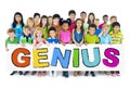 Group of Children with Genius Concept