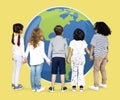 Group of children holding hands Royalty Free Stock Photo
