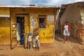 Children in the village in Uganda, Africa