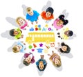 Group of Children and School Concept Royalty Free Stock Photo