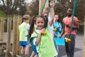 Group Of Children In School Physical Education Class